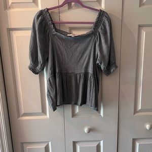 Loft peplum top. Size L